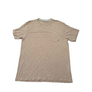 Free Fly Mens Large Red Bamboo Polyester Spandex Performance Pocket T-Shirt